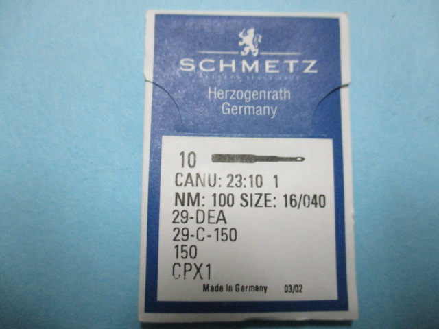 シュメッツ(SCHMETZ) CPx1 (29-C-150) 100番/16番 　【10本入り】