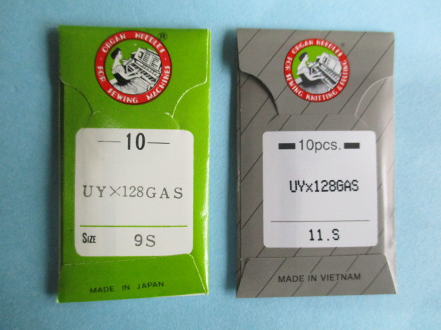 オルガン針　UY X 128GAS (針先ボールポイントS針)  【10本入】