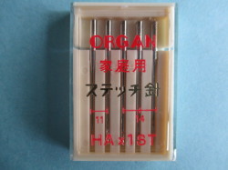 オルガン針　HA X 1ST  #11 #14 【ステッチ専用】 【5本入り】