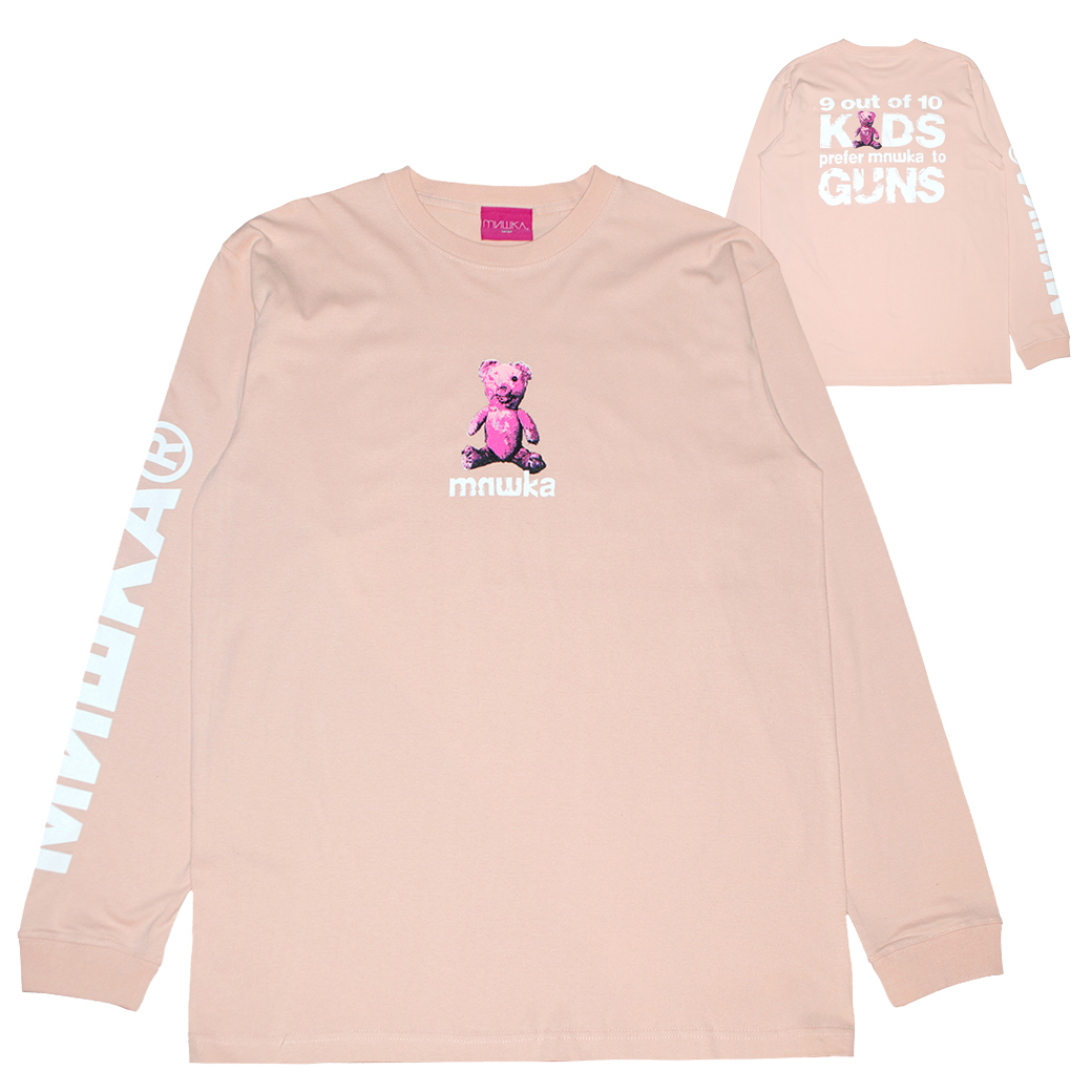 KIDS PREFER MISHKA L/S TEE (PEACH/MFG-LTPCH)