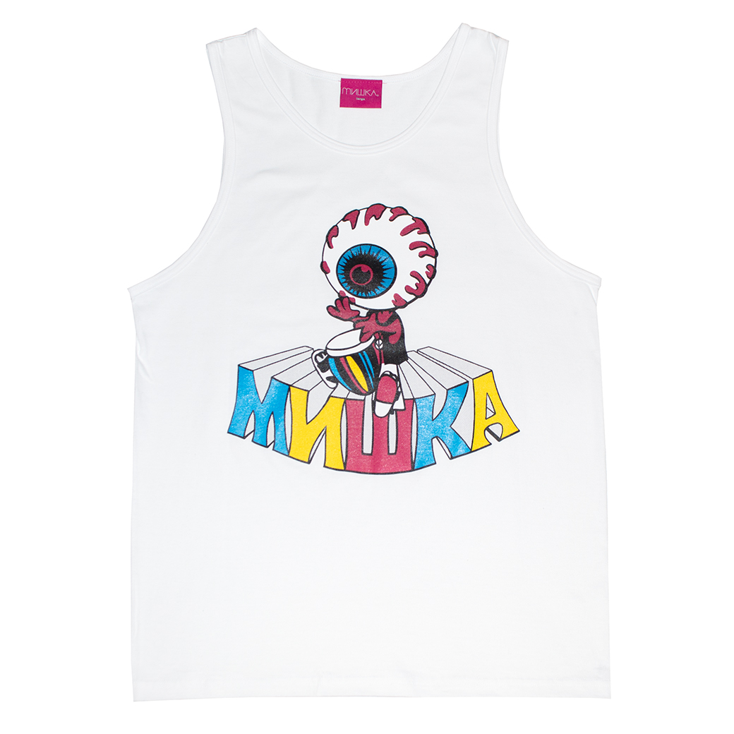 PEACE LOVE BONGOS TANKTOP (WHITE/MIS14WHT)