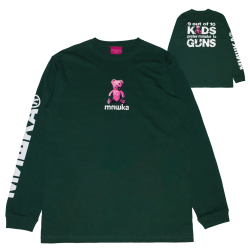 KIDS PREFER MISHKA L/S TEE (D.GREEN/MFG-LTGRN)