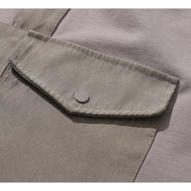 MAMPA STYLE HALF ZIP HOODIE (LIGHT GREY/M61200463GRY)
