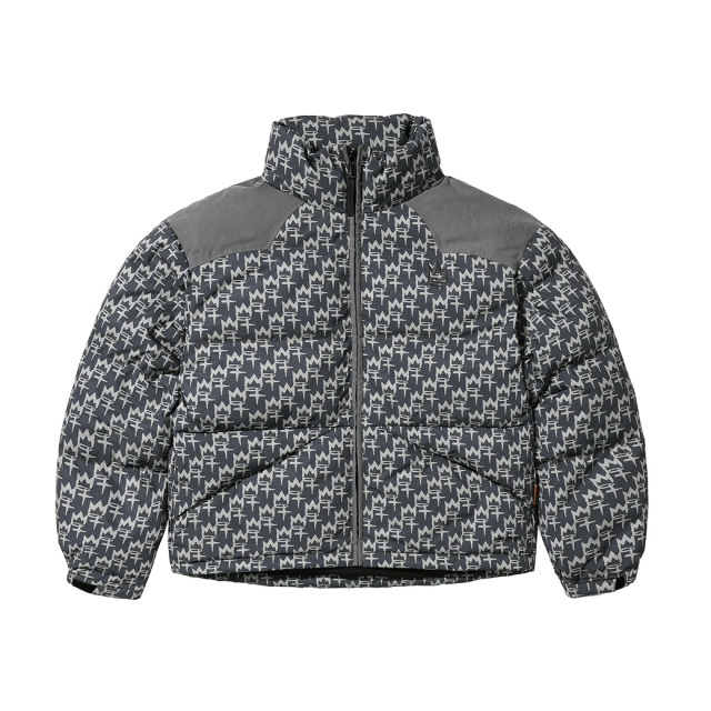 CROWN ALL OVER DOWN JACKET (DARK GREY/M61200706-GRY)