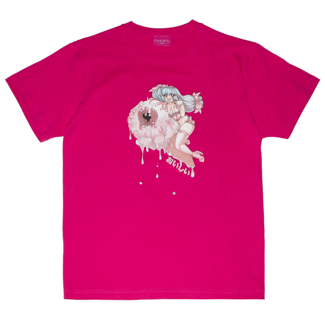 みーこ様★ピンクと黒Tシャツ CREAMY TEE (T.PINK/MIJT-01PNK)