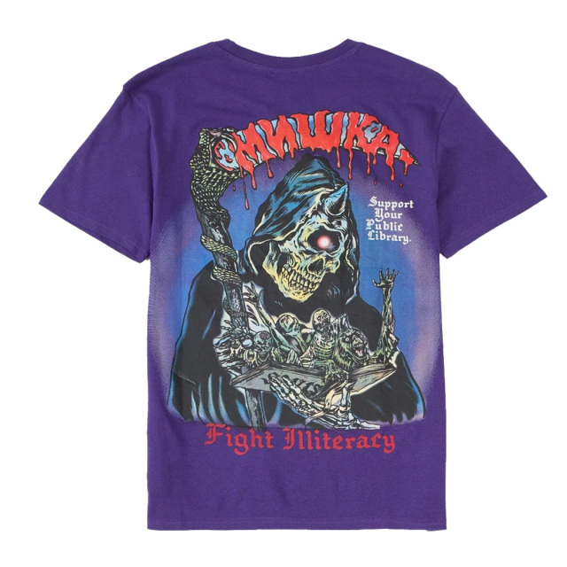 FIGHT ILLITERACY SS TEE (PURPLE/MSK-160-PPL)