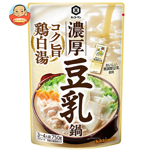キッコーマン 濃厚豆乳鍋 コク旨鶏白湯 750g×12袋入