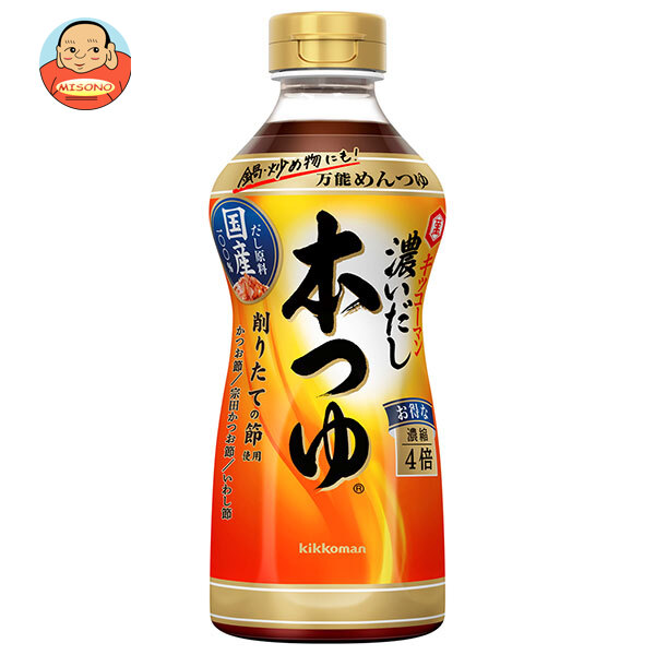 キッコーマン 濃いだし本つゆ 500mlペットボトル×12本入