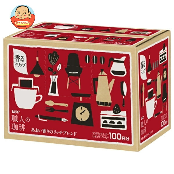UCC 職人の珈琲 ドリップコーヒー あまい香りのリッチブレンド (7g×100P)×1箱入