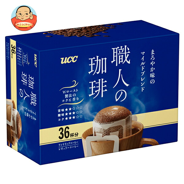 UCC 職人の珈琲 ワンドリップコーヒー まろやか味のマイルドブレンド (7g×36P)×6箱入
