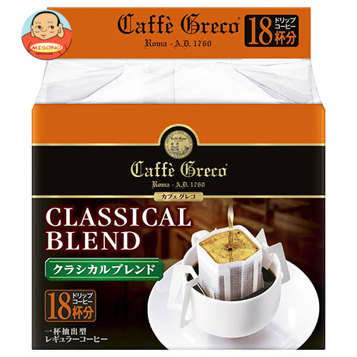 UCC カフェグレコ ドリップコーヒー クラシカルブレンド (7g×18P)×12(6×2)箱入