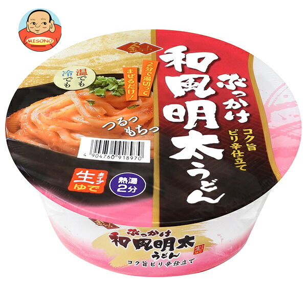 徳島製粉 金ちゃん ぶっかけ和風明太うどん 168g×12個入