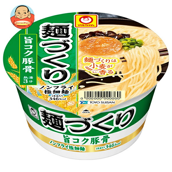東洋水産 マルちゃん 麺づくり 旨コク豚骨 87g×12個入