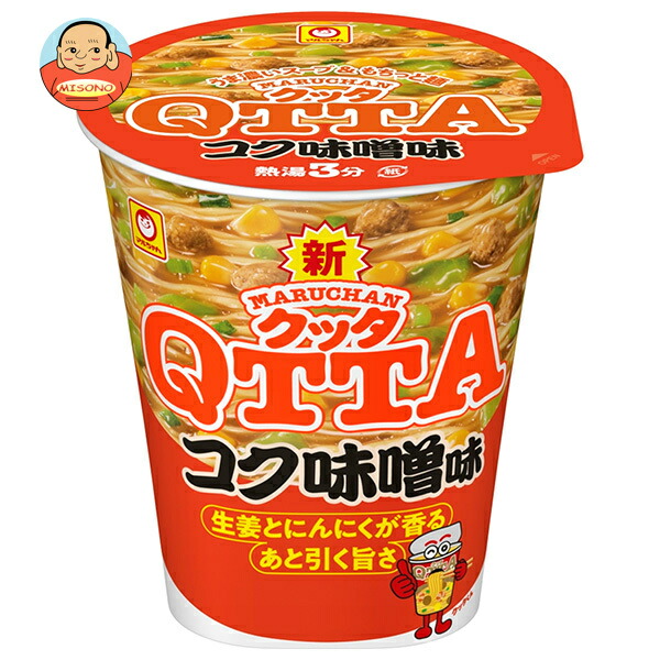 東洋水産 MARUCHAN QTTA(マルチャン クッタ) コク味噌味 82g×12個入