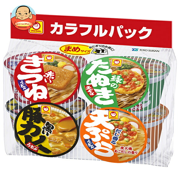 東洋水産 マルちゃん まめカラフルパック 4食入 西向け 172g×6袋入