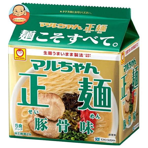 東洋水産 マルちゃん正麺 豚骨味 (93g×5)×6個入
