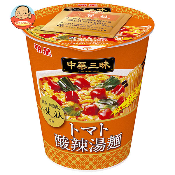 明星食品 中華三昧タテ型ビッグ 榮林 トマト酸辣湯麺 98g×12個入