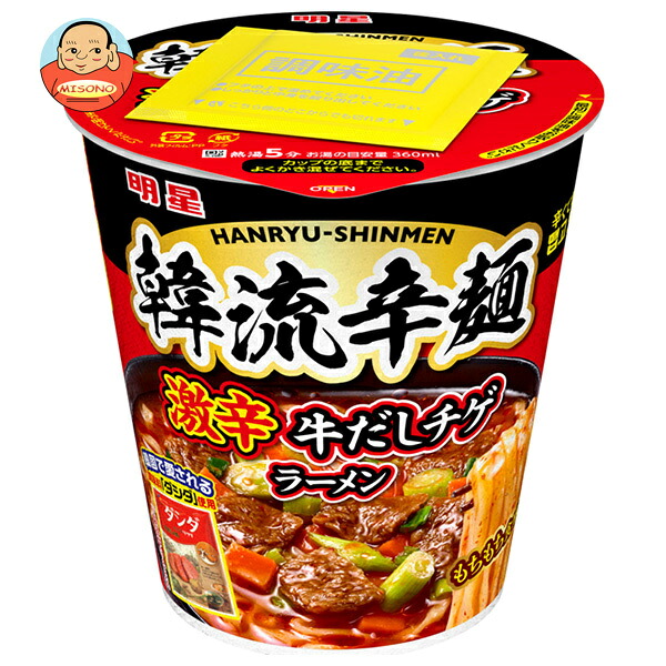 明星食品 韓流辛麺 激辛牛だしチゲラーメン 97g×12個入