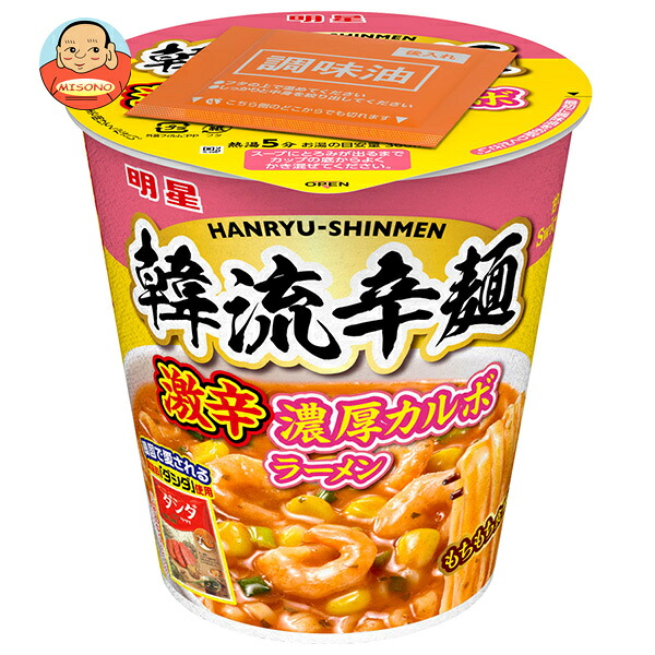 明星食品 韓流辛麺 激辛濃厚カルボラーメン 94g×12個入