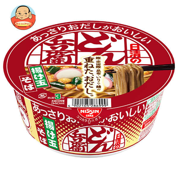 日清食品 日清のあっさりおだしがおいしいどん兵衛 揚げ玉そば 69g×12個入