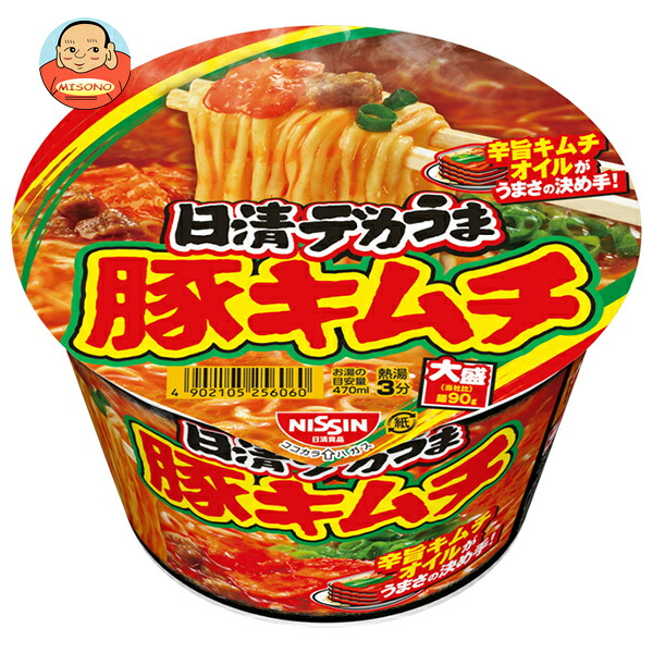 日清食品 日清デカうま 豚キムチ 101g×12個入
