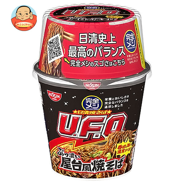 日清食品 完全メシ 日清焼そばU.F.O ぶっ濃い屋台風焼そば 123g×6個入