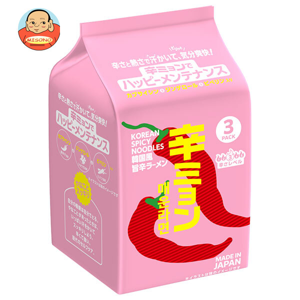 日清食品 日清 辛ミョン 韓国風旨辛ラーメン 3食パック 300g×9袋入
