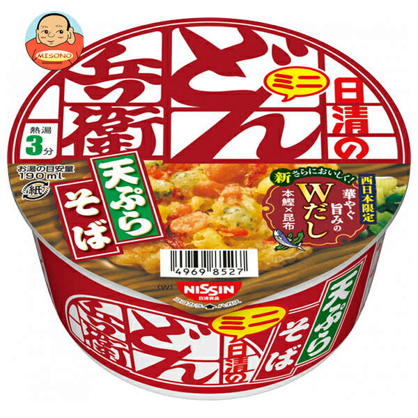 日清食品 日清のどん兵衛 天ぷらそば ミニ [西] 46g×12個入
