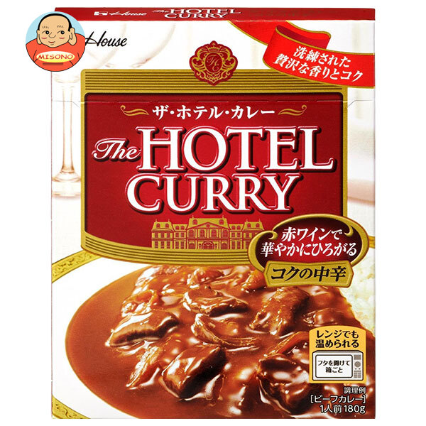 ハウス食品 ザ ホテル カレー コクの中辛 180g×30個入