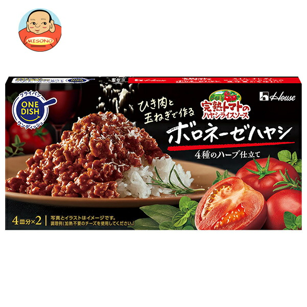 ハウス食品 完熟トマトのハヤシライスソース ボロネーゼハヤシ 140g×10個入