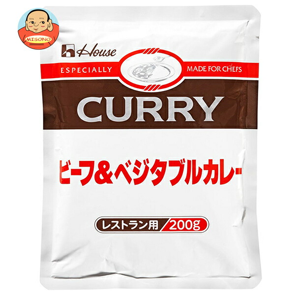 ハウス食品 ビーフ&ベジタブルカレー 200g×30袋入