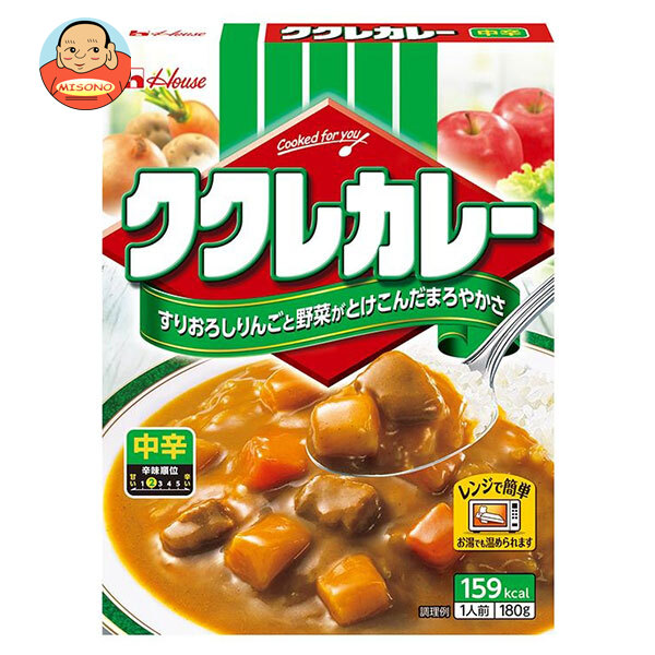 ハウス食品 ククレカレー 中辛 180g×30個入