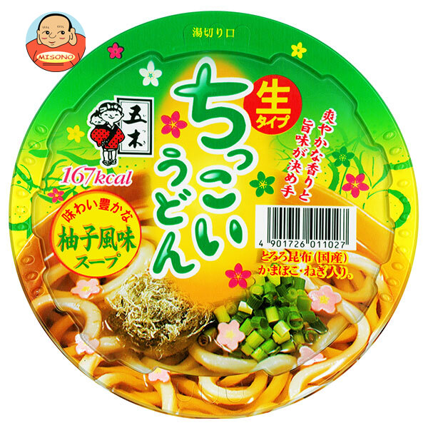 五木食品 ちっこいうどん 柚子風味 109g×12個入