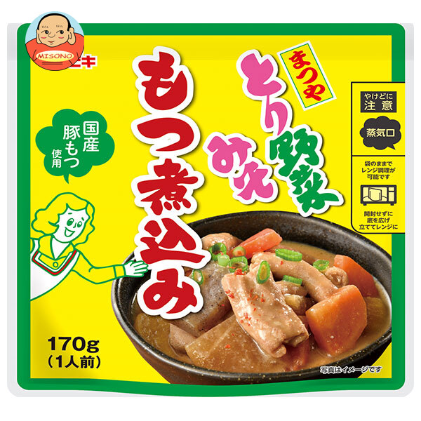 イチビキ とり野菜みそ もつ煮込み 170g×10個入