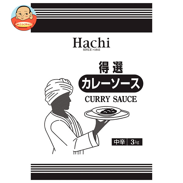 ハチ食品 得選カレーソース 中辛 3kg×4袋入