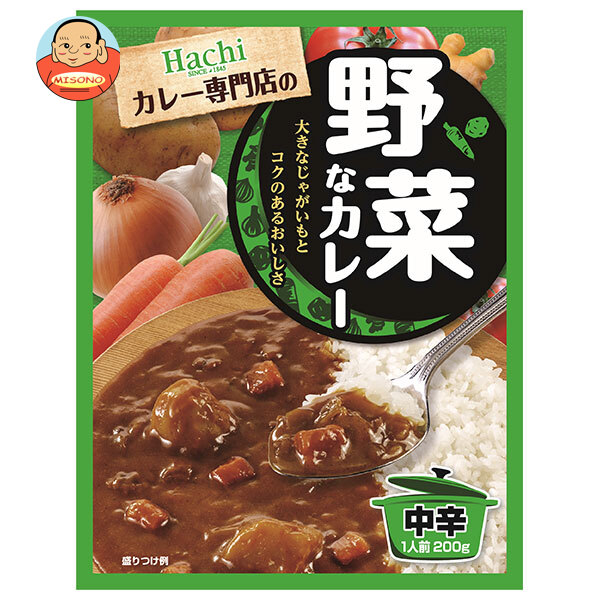 ハチ食品 カレー専門店の野菜なカレー 中辛 200g×20個入