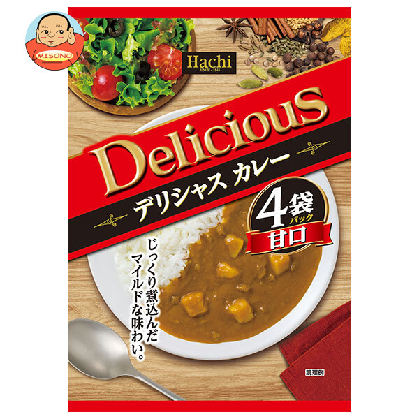 ハチ食品 デリシャスカレー 甘口 (170g×4袋)×12個入