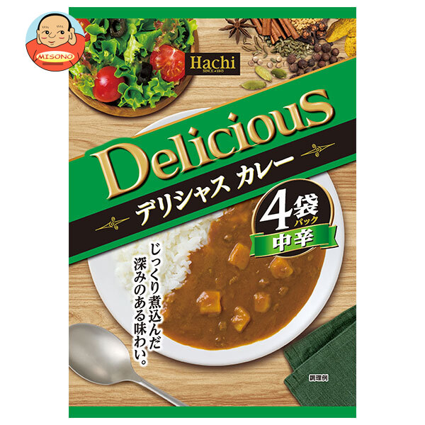 ハチ食品 デリシャスカレー 中辛 (170g×4袋)×12個入