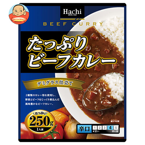 ハチ食品 たっぷりビーフカレー 辛口 250g×20個入