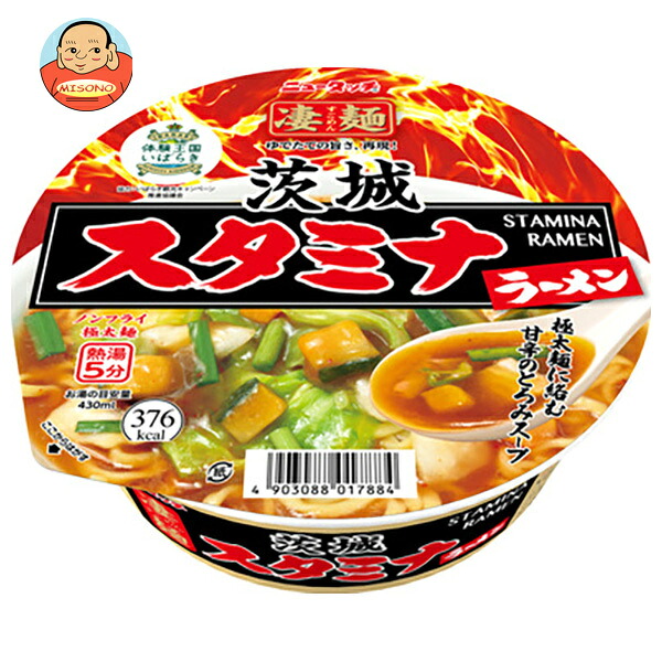 ヤマダイ ニュータッチ 凄麺 茨城スタミナラーメン 115g×12個入