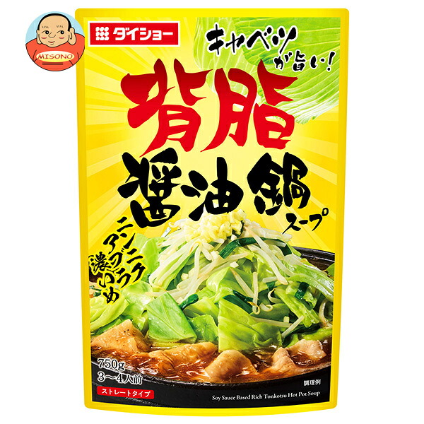 ダイショー キャベツが旨い! 背脂醤油鍋スープ 750g×10袋入