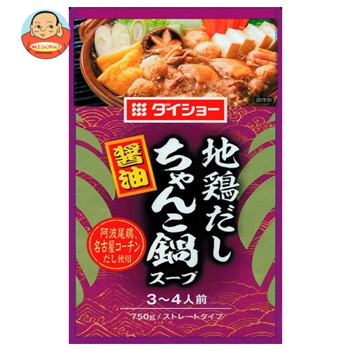 ダイショー 地鶏だしちゃんこ鍋スープ 醤油 750g×10袋入