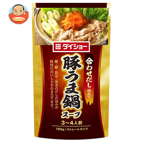ダイショー 合わせだし仕立て 豚うま鍋スープ 750g×10袋入