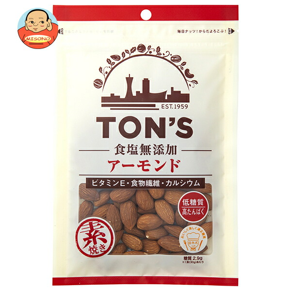東洋ナッツ トン 食塩無添加 アーモンド 90g×10袋入