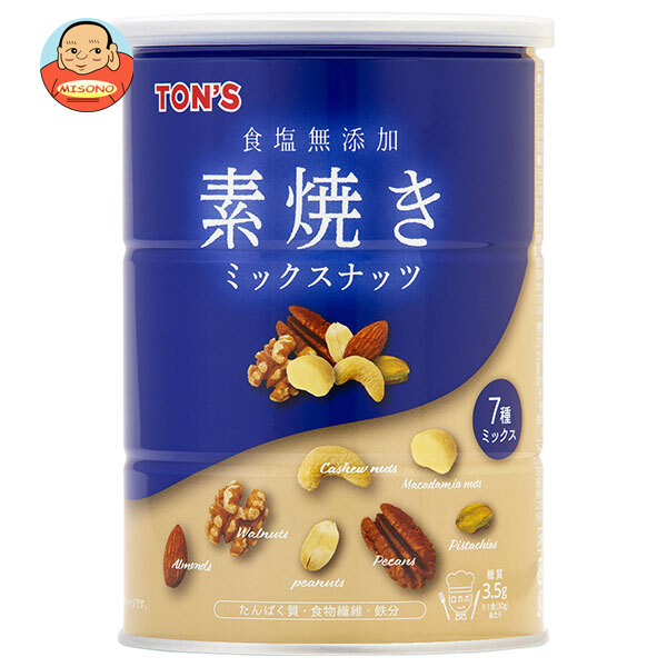 東洋ナッツ トン 素焼きミックスナッツ 350g缶×6個入