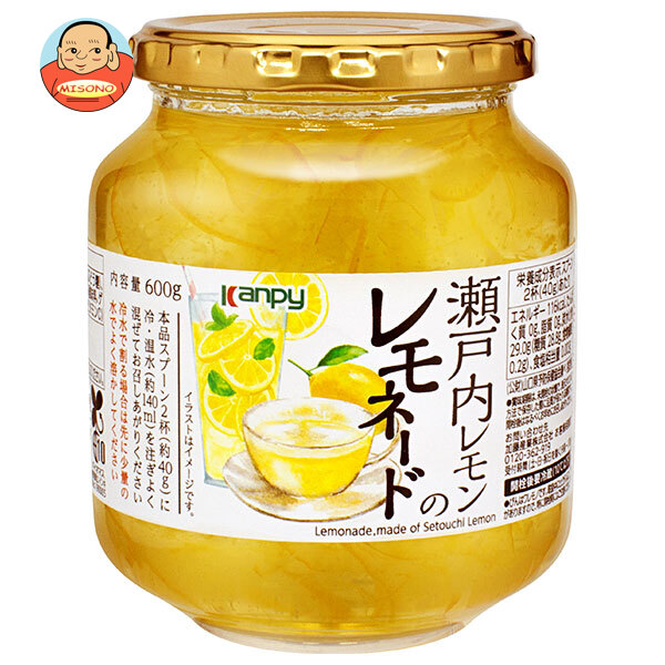 カンピー 瀬戸内レモンのレモネード 600g×12個入
