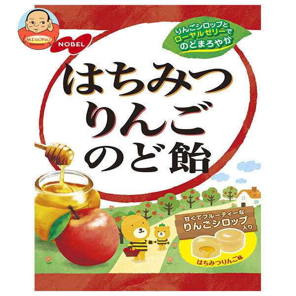 ノーベル製菓 はちみつりんごのど飴 110g×6個入