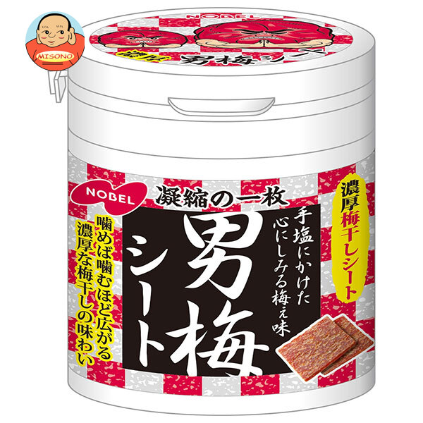 ノーベル製菓 男梅シート ボトル 75g×4個入