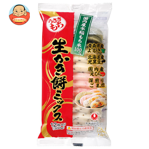 うさぎもち 生かき餅 ミックス 300g(12枚入)×10袋入