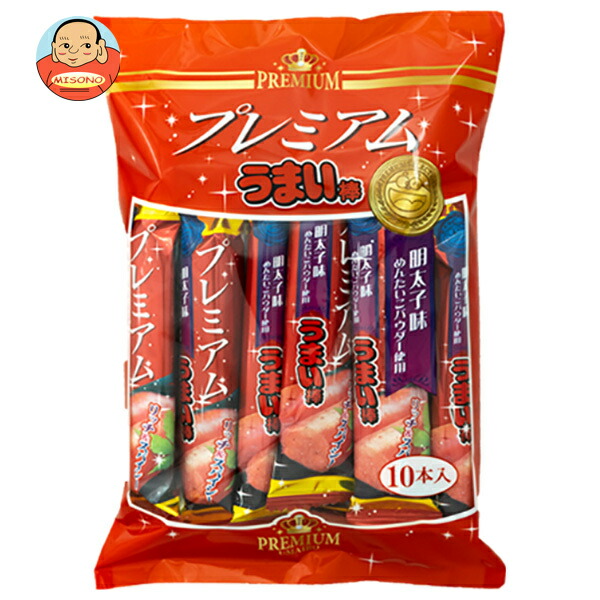 やおきん プレミアムうまい棒 明太子味 90g(9g×10本)×12本入